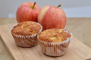 Muffins aux flocons d'avoine et aux pommes